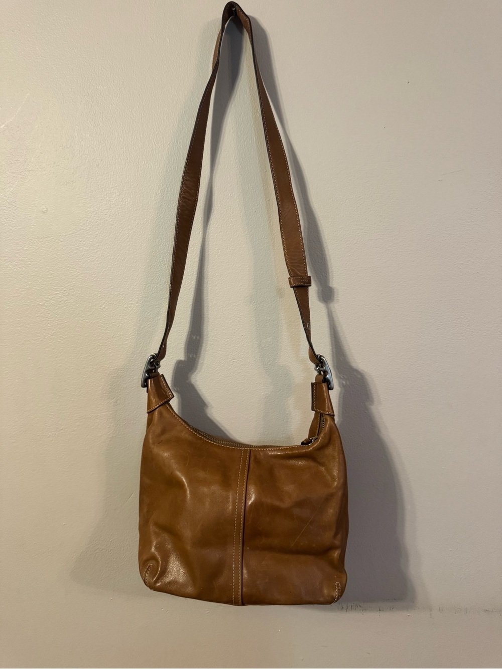 Coach Classic Brown Leather Shoulder Bag